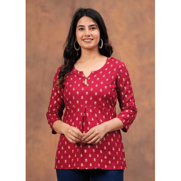 Kurti Featuring Ethnic Motifs and Prints